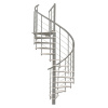 Minka STAIRS Kombinované točité schodisko Fusion biela/sivá pr. 120 cm Minka STAIRS Kombinované točité schodisko Fusion biela/sivá pr. 120 cm
