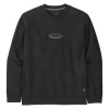 Pánska mikina Patagonia '95 OVAL LOGO UPRISAL CREW - čierna XL Pánska mikina Patagonia '95 OVAL LOGO UPRISAL CREW - čierna XL