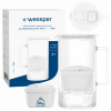 Sklenená filtračná kanvica Wessper D4 BOROSILICATE MINI FF WH + 2x filter Sklenená filtračná kanvica Wessper D4 BOROSILICATE MINI FF WH + 2x filter
