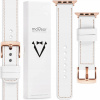 Remienok 20mm kožený biely pre Apple Watch MOVEAR Remienok 20mm kožený biely pre Apple Watch MOVEAR