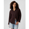 GAP Mušelínová košeľa oversize Fialová S GAP Mušelínová košeľa oversize Fialová S