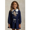 Dievčenské šaty Polo Ralph Lauren 312979035001 tmavomodrá 124-128 Dievčenské šaty Polo Ralph Lauren 312979035001 tmavomodrá 124-128