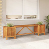zahrada-XL Záhradná lavica s 2 kvetináčmi 150x30x40 cm masívna akácia 46344 zahrada-XL Záhradná lavica s 2 kvetináčmi 150x30x40 cm masívna akácia 46344