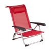Plážové kreslo Bo-Camp Saint-Tropez farba červená Plážové kreslo Bo-Camp Saint-Tropez farba červená