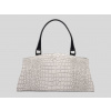 Dámska kožená kabelka KROKO WHITE Dámska kožená kabelka KROKO WHITE