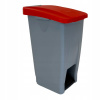 Denox nášľapný odpadkový kôš na triedený odpad 60 L, červené veko, plastový Denox nášľapný odpadkový kôš na triedený odpad 60 L, červené veko, plastový