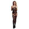 Le Désir Suspender Rhinestone Bodystocking Black Le Désir Suspender Rhinestone Bodystocking Black