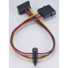 Kábel Akasa redukcia AK-CBPWO1-30 4pin Molex -> 2x 15pin SATA 0,3m Kábel Akasa redukcia AK-CBPWO1-30 4pin Molex -> 2x 15pin SATA 0,3m