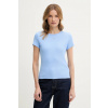 Tommy Jeans basic tričko dámske bavlnené s elastanom DW0DW17383 modrá S Tommy Jeans basic tričko dámske bavlnené s elastanom DW0DW17383 modrá S