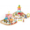 Bigjigs Rail Dřevěná vláčkodráha zábavná pouť 54 dílů Bigjigs Rail Dřevěná vláčkodráha zábavná pouť 54 dílů