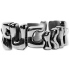 prsteň HUF FUCK IT WARPED RING - Silver 7 prsteň HUF FUCK IT WARPED RING - Silver 7