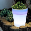 Solárny kvetináč - 4 studené biele LED - 16,5 x 19 cm Solárny kvetináč - 4 studené biele LED - 16,5 x 19 cm