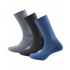 Devold univerzálne ponožky Daily Medium Sock 3 pack | farba: INDIGO MIX, veľkosť: 41-46