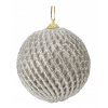 Vianočná guľa zdobená vianočná guľa 10 cm 1 ks Vianočná guľa zdobená vianočná guľa 10 cm 1 ks