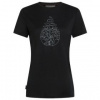 Icebreaker Merino 150 Tech Lite III SS Tee Hike Path Women Čierna S Icebreaker Merino 150 Tech Lite III SS Tee Hike Path Women Čierna S