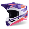Motokrosová helma ALPINESTARS S-M3 HEAT, ALPINESTARS (bílá/fialová/růžová, vel. L) Motokrosová helma ALPINESTARS S-M3 HEAT, ALPINESTARS (bílá/fialová/růžová, vel. L)