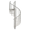 Minka STAIRS Kombinované točité schodisko Fusion biela/sivá pr. 160 cm Minka STAIRS Kombinované točité schodisko Fusion biela/sivá pr. 160 cm