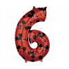 Amscan Fóliový balón narodeninové číslo 6 Mickey Mouse 66 cm Amscan Fóliový balón narodeninové číslo 6 Mickey Mouse 66 cm