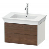 DURAVIT White Tulip závesná skrinka pod umývadlo, 2 zásuvky, 684 x 458 x 410 mm, americký orech masív/nordická biela matná, WT434107739 DURAVIT White Tulip závesná skrinka pod umývadlo, 2 zásuvky, 684 x 458 x 410 mm, americký orech masív/nordická biela matná, WT434107739