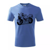 Športová motorka - Tričko detské bavlnené - 134 cm/8 rokov ( Svetlomodrá ) Športová motorka - Tričko detské bavlnené - 134 cm/8 rokov ( Svetlomodrá )