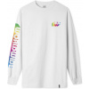 pánske tričko HUF AURA LS TEE White M pánske tričko HUF AURA LS TEE White M