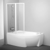 Ravak Vanová zástěna Supernova 150x150 cm bílá 76L80100Z1 Ravak Vanová zástěna Supernova 150x150 cm bílá 76L80100Z1
