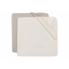 Jollein Napínacia plachta 40/50 x 80/90 cm 2 ks Variant: Oatmeal/Sand Jollein Napínacia plachta 40/50 x 80/90 cm 2 ks Variant: Oatmeal/Sand