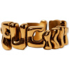 prsteň HUF FUCK IT WARPED RING - Gold 8 prsteň HUF FUCK IT WARPED RING - Gold 8