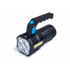 Baterka multifunkčné akumulátorové čierne ABS LED/COB 240 lm Baterka multifunkčné akumulátorové čierne ABS LED/COB 240 lm