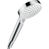 HANSGROHE Crometta ručná sprcha Vario 2jet, priemer 100 mm, biela/chróm, 26330400