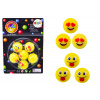 Sada gumových loptičiek Emoji žltá 6 ks LEAN Toys - veselé skákacie loptičky pre deti od 3 rokov Sada gumových loptičiek Emoji žltá 6 ks LEAN Toys - veselé skákacie loptičky pre deti od 3 rokov