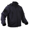 Bunda TACTICAL s kapucňou softshell TMAVO MODRÁ veľ. M Bunda TACTICAL s kapucňou softshell TMAVO MODRÁ veľ. M