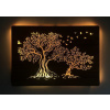 Svietiaci obraz dvoch stromov na batériu (Obrazy s led podsvietením 90x62 cm) Svietiaci obraz dvoch stromov na batériu (Obrazy s led podsvietením 90x62 cm)