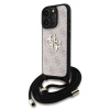 Guess PU 4G Metal Logo Crossbody Popruh zadný kryt pre iPhone 15 Pro Max Pink Guess PU 4G Metal Logo Crossbody Popruh zadný kryt pre iPhone 15 Pro Max Pink