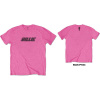 Billie Eilish - Racer Logo and Blohsh (Pink) (Back Print) (tričko) 2X-Large Billie Eilish - Racer Logo and Blohsh (Pink) (Back Print) (tričko) 2X-Large
