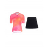 RIVANELLE krátky dres a sukňa - COSMA - čierna/oranžová/ružová RIVANELLE krátky dres a sukňa - COSMA - čierna/oranžová/ružová