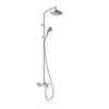 Hansgrohe Sprchový systém Vernis Blend na stěnu s termostatickou baterií chrom 26079000 Hansgrohe Sprchový systém Vernis Blend na stěnu s termostatickou baterií chrom 26079000