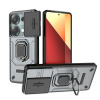 Kryt Magnetic Ring Holder Armor na Xiaomi Redmi Note 13 Pro 4G - Sivá Kryt Magnetic Ring Holder Armor na Xiaomi Redmi Note 13 Pro 4G - Sivá