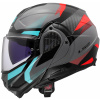 LS2 Helmets LS2 FF910 Advant II Triple flip-up helma, sivá/modrá/červená, XL (61/62) LS2 Helmets LS2 FF910 Advant II Triple flip-up helma, sivá/modrá/červená, XL (61/62)