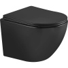 KIELLE Oudee závesné WC Vortex Rimless+ s hlbokým splachovaním, 358 x 530 mm + Slim WC sedadlo so Softclose a EasyLock, matná čierna, 30102014-SET1 KIELLE Oudee závesné WC Vortex Rimless+ s hlbokým splachovaním, 358 x 530 mm + Slim WC sedadlo so Softclose a EasyLock, matná čierna, 30102014-SET1