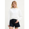 Calvin Klein Jeans mikina s kapucňou dámska bavlnená LV047G204G biela XS Calvin Klein Jeans mikina s kapucňou dámska bavlnená LV047G204G biela XS