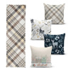 Súprava 4 vianočných obliečok na vankúš a behúň na stôl Minimalist Cushion Covers Holiday Season Súprava 4 vianočných obliečok na vankúš a behúň na stôl Minimalist Cushion Covers Holiday Season