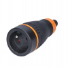 Solight zásuvka do vlhka, přímá, IP40, černá-oranžová (P68) Solight zásuvka do vlhka, přímá, IP40, černá-oranžová (P68)
