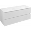 Sapho EZARA dvojumývadlová skrinka 120x55x46cm, biela lesk EZ121-3030 Sapho EZARA dvojumývadlová skrinka 120x55x46cm, biela lesk EZ121-3030