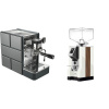 Stone Espresso Pure + Eureka Mignon Specialita, WD white, walnut Stone Espresso Pure + Eureka Mignon Specialita, WD white, walnut