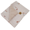 EKO Deka bavlnená s podšívkou VELVET Bees Beige 100x80 cm EKO Deka bavlnená s podšívkou VELVET Bees Beige 100x80 cm