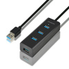 AXAGON HUE-S2BL 4x USB3.0 Charging húb 1.2m kábel HUE-S2BL AXAGON HUE-S2BL 4x USB3.0 Charging húb 1.2m kábel HUE-S2BL