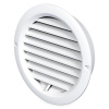 Vents Okrúhla plastová mriežka s nadstavcom sieťkou a reguláciou ø150mm biela MV 150BVRD Vents Okrúhla plastová mriežka s nadstavcom sieťkou a reguláciou ø150mm biela MV 150BVRD