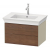 DURAVIT White Tulip závesná skrinka pod umývadlo, 2 zásuvky, 684 x 458 x 410 mm, americký orech masív/taupe vysoký lesk, WT4341077H3 DURAVIT White Tulip závesná skrinka pod umývadlo, 2 zásuvky, 684 x 458 x 410 mm, americký orech masív/taupe vysoký lesk, WT4341077H3