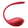 Vibračné vajíčko s diaľkovým ovládaním a ovládaním cez aplikáciu Satisfyer Shiny Petal červené Vibračné vajíčko s diaľkovým ovládaním a ovládaním cez aplikáciu Satisfyer Shiny Petal červené